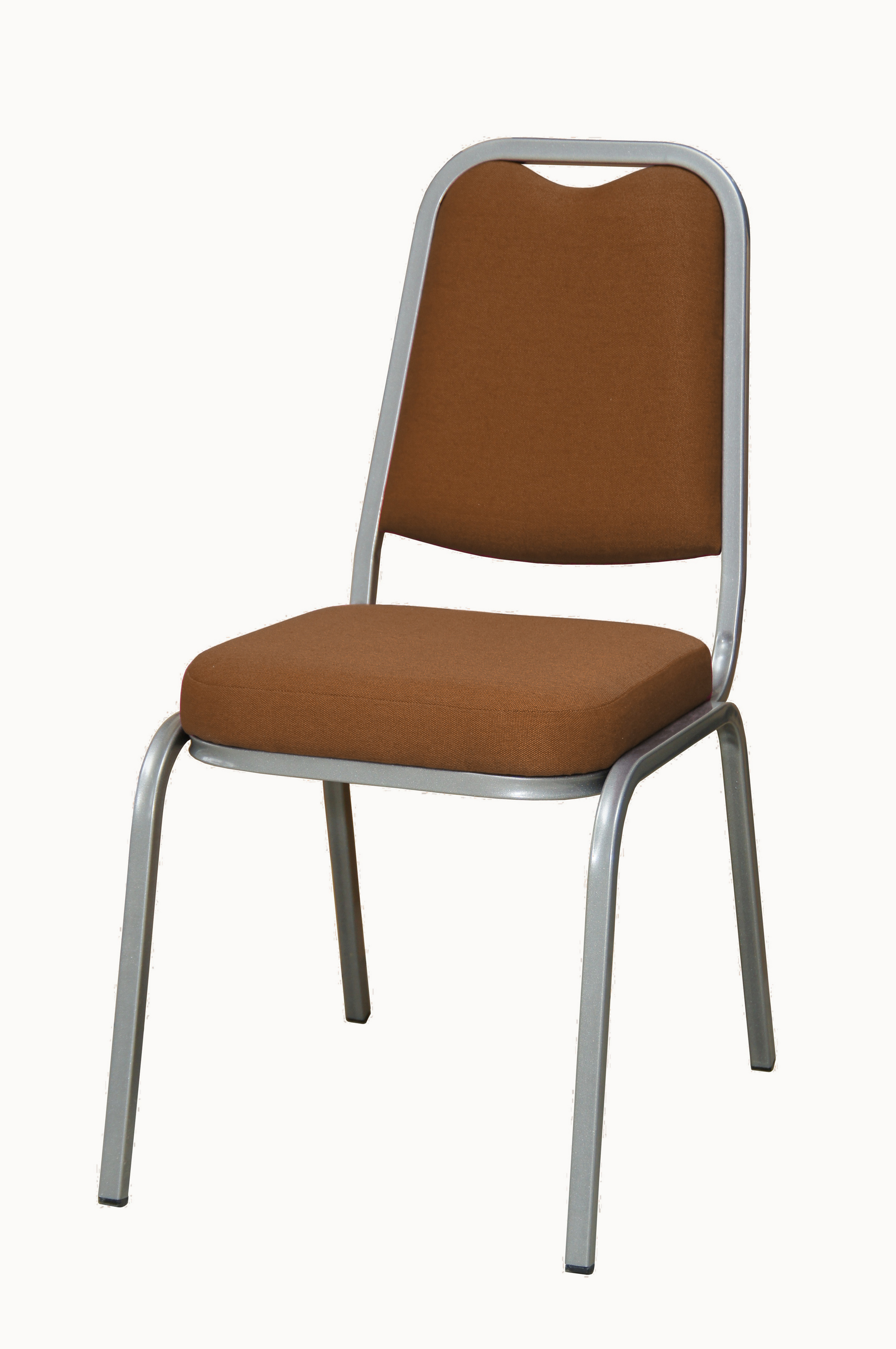 Стілець ПРЕМ'ЄРА ІНТЕРА, коричневий, 455х655х850, оббитий тканиною, металевий